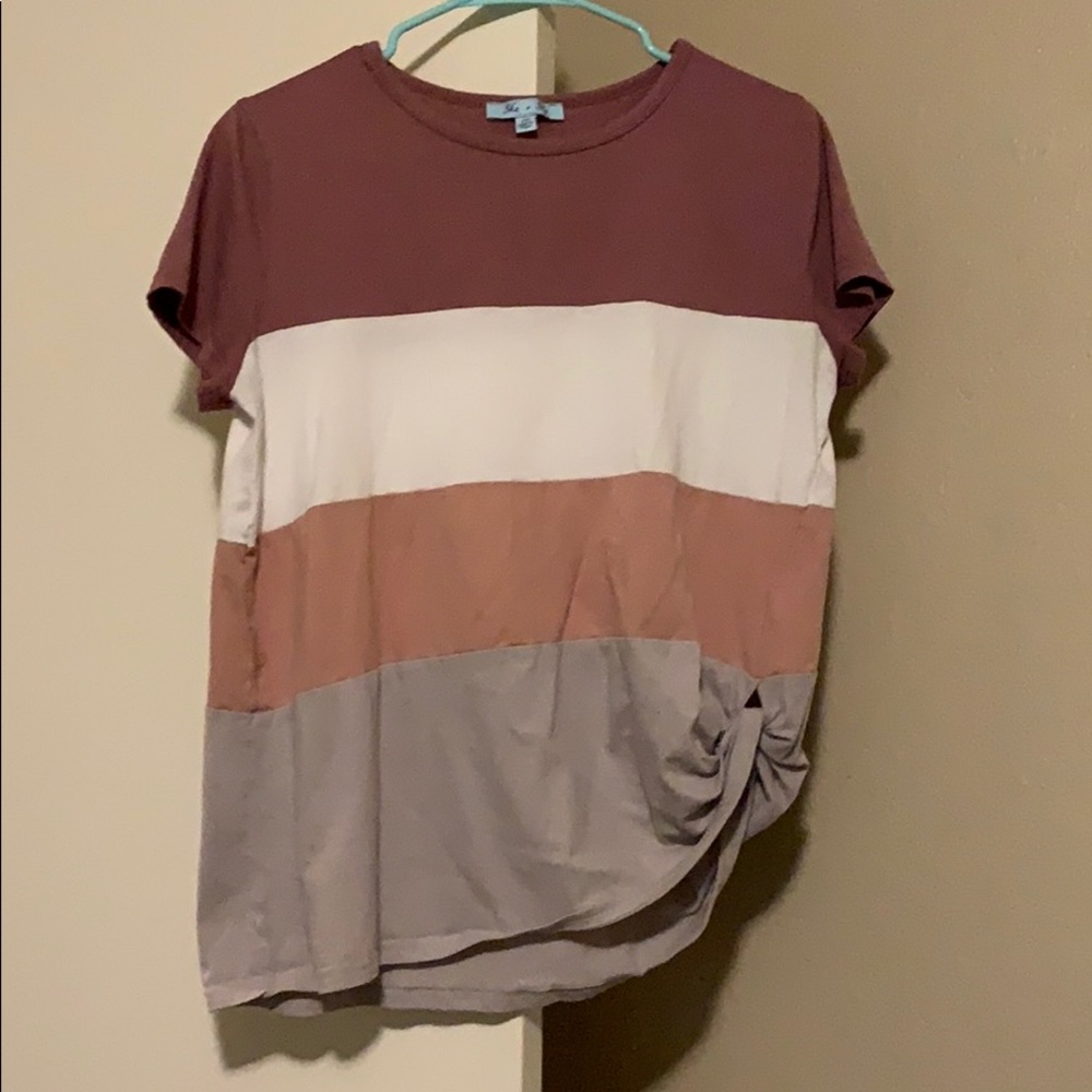 Color block shirt